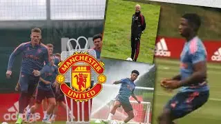 BREAKING NEW:high impressions of Skills by Tyrell Malacia first day at carrington training grounds