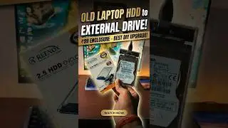Old HDD ko External Banaye 😱💻 | Laptop Hard Disk Reuse Hack #Shorts