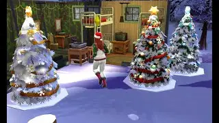 Sims 4 Snowman Christmas Tree Lot Final Video