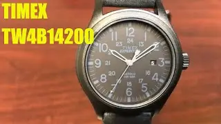 Timex Expedition Scout 20mm Leather Band Watch TW4B14200