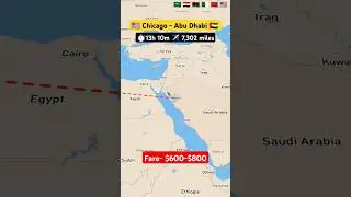 Chicago to Abu Dhabi flight ✈️ route explore live #flight #route #explore #excelbytesized #travel