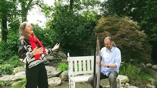 Zbohom ost&aacute;vajte - Gesang und Harfe - Alena Leja und Sedovous - Musikpostkarte