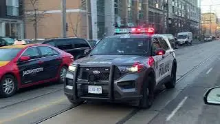 Toronto Fire & Police arrive at 2nd alarm fire