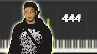 Yan Block - 444 | Instrumental Piano Tutorial / Partitura / Karaoke / MIDI