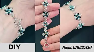 DIY Unique Bracelet with crystal beads how to make step-by-step