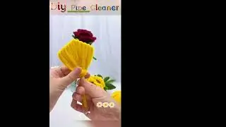 How to make medium size rose | DIY Pipe cleaner roseTutorial |  chenille stem rose DIY
