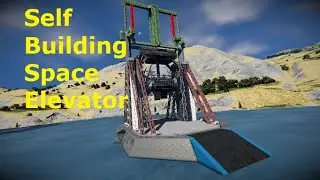 Space Engineers - Self Building Wheel Powered Space Elevator Guide