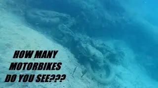 Motorbikes on the bottom of Baileys Bay Bermuda