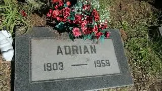 Adrian & Janet Gaynor Graves Hollywood Forever Cemetery Los Angeles California USA October 21, 2023