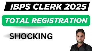 👉 IBPS Clerk ❤️&zwj;🔥 2025 ✅ Shocking  🙂 Total Registration 😱 till now 🤔 #ibpsclerk2025 #registration 