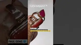Coral & Mozambique Ruby Ring Simple Copper Ring As per Customer Demand All Type stone Ring available
