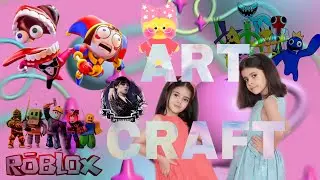 Emily Amal Vlog Art Craft Wednesday, ROBLOX,Digital circus,Rainbow Friends, LalaFanfan Characters