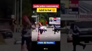 Police attack 😱 bike rider | Barrier thrown on moving bike #shorts #viral @indianbnlx3961