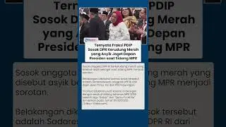 Jadi Bulan-bulanan Warganet, Sosok DPR Kerudung Merah Asyik Joget di Sidang MPR, Ternyata Kader PDIP