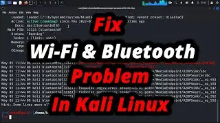 Fix Wi-Fi & Bluetooth Not Showing In Kali Linux | Network Problem | Network Issue in Kali Linux