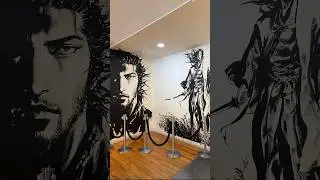 Vagabond mural painted by Takehiko Inoue in 2007 #vagabondmanga #takehikoinoue #seinenmanga