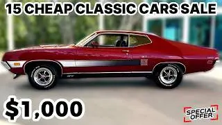 15 Old Cars for Sale Cheaply by Owners