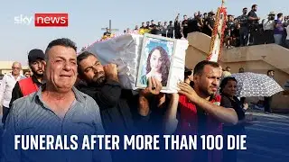 Iraq wedding fire: Funerals held for victims after more than 100 killed