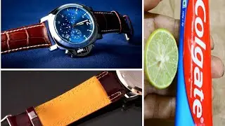 How to Clean Your Leather Watch Strap Smell Naturally At Home With lemon and Toothpaste