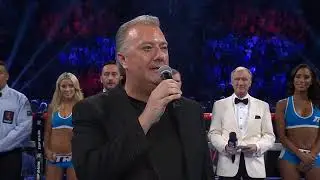 British National Anthem for Tyson Fury, 'The Gypsy King' performed by Danny Walten, MGM Grand Vegas.