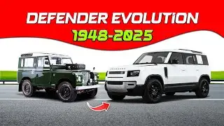 Land Rover Defender Cars Evolution 1948-2025 in 2 minutes 