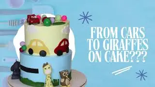 Car + Jungle Theme | 2 Tier Red Velvet Birthday Cake | Dindigul Bakehouse ✨