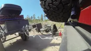 Pintle Hitch & Lunette Ring in action: Overland Trailer on trail in Colorado