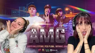 (REACCIÓN)Natanael Cano x Gabito Ballesteros x Peso Pluma - AMG