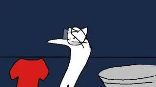 Cat doing laundry?!?!?😂😂😂😂😂😂😂
