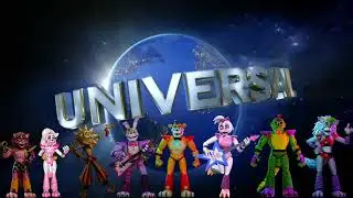 FNAF SB Animatronics travels on the Universal Studios 2026 logo. *Universal Studios Hollywood*