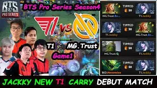 T1 vs MG Trust | Jackky Drow Ranger New King Of SEA Carry Debut Match BTS Pro Series 4 SEA Game1