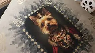 Yorkie Dog Bed Vintage Thomasville 70s Solid Wood Hexagon End Table & Dog Kennel Crate Pet Furniture