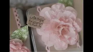 Independent Stampin Up UK Demo Michelle Last Creped filter paper flowers