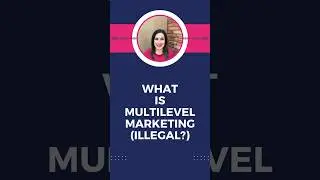 What is multi-level marketing and why it can be illegal - Marketing TV #shorts #multilevelmarketing