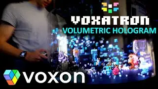 Voxatron Comes to Life in 3D: Volumetric Hologram on Voxon VX2-XL