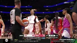 😂 A'ja Wilson Tells Ref Her BFF Allisha Gray FLOPPED After Obvious Foul | WNBA All-Star Game