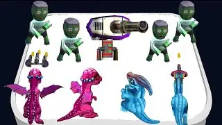MAX LEVEL - Dino Shooter Gun Run Evolution ⚜️ Merge Master