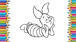 Coloring book Disney Winnie the Pooh online Coloring Piglet