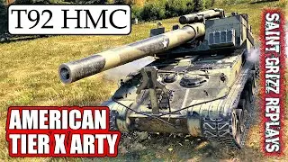 WoT T92 HMC Gameplay &diams; Skilled 5k Dmg &diams; SPG Arty Review
