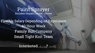 Paint Sprayer - Dorset - Motor Trade Jobs