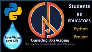 Poster making using Python Coding Tutorial | Save Water Awareness | Students as Educators