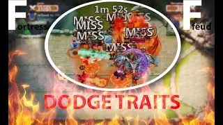 Castle clash : Dodge traits in action | FORTRESS FEUD |