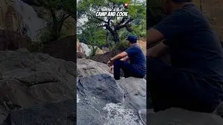 Camp and Cook #asmr #camping #cooking #nature #wildernesswanderer #travel #adventure #camp #fyp
