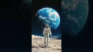 Astronaut walking on moon | earth burning whatsapp status