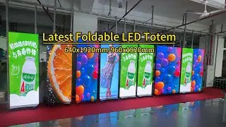 Latest Foldable LED Totem，indoor poster led display #ledvdi #leddisplaymanufacturer #leddisplay