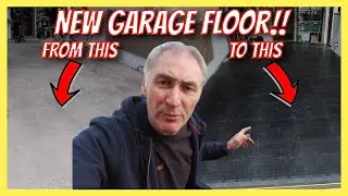 I Install a New Garage Floor Using Floor Tiles! | How To | DIY