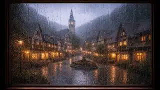 10 Hours of Real Rain🌧️ Heavy Rain Through a Cozy Window for Sleep, Relax, Study & Anxiety Relief