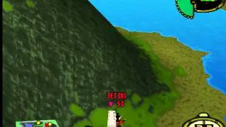 Hogs of War - Cpu's lucky shot on High and Dry