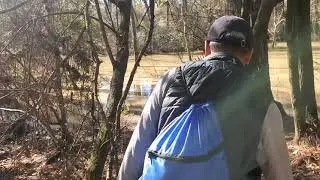 Hiking at George Mitchell Nature Preserve  Jan 3, 2021