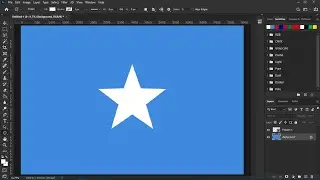Flag of Somalia design in Photoshop